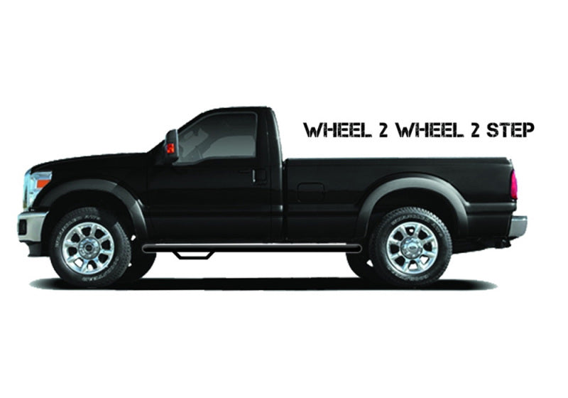 N-Fab Nerf Step 14-17 Chevy-GMC 1500 Regular Cab 6.5ft Bed - Tex. Black - W2W - 3in - DTX Performance