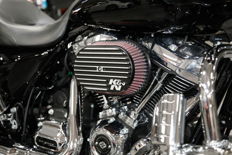 K&N Street Metal Intake System for 02-06 Harley Davidson Road King F/I 88cl Side Draft Dyna/Softail - DTX Performance