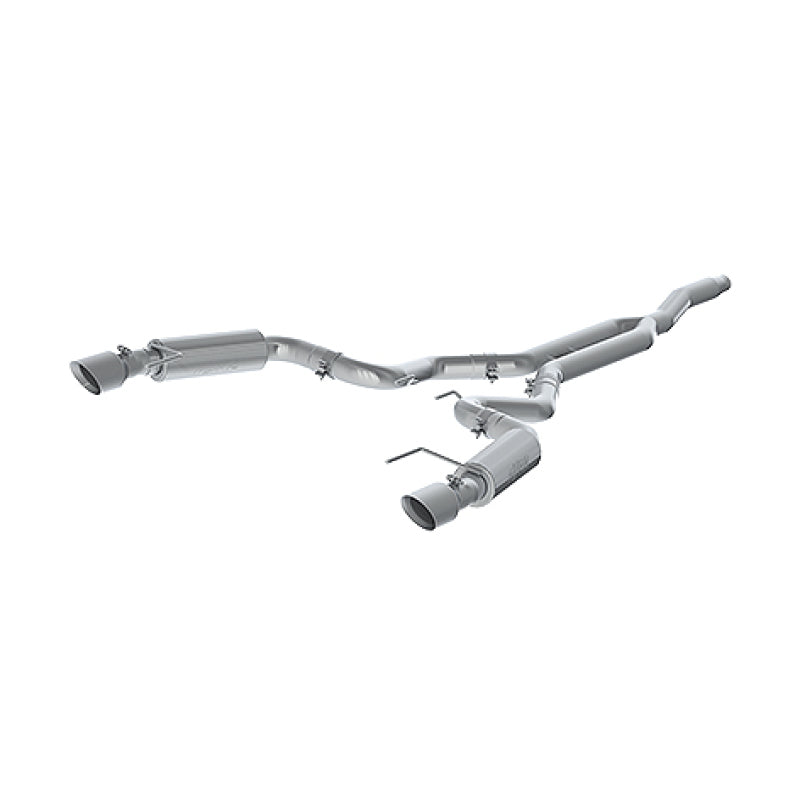 MBRP 15-19 Ford Mustang EcoBoost 2.3L Alum 3in Cat Back Dual Split Rear Exit (Race Version) - DTX Performance