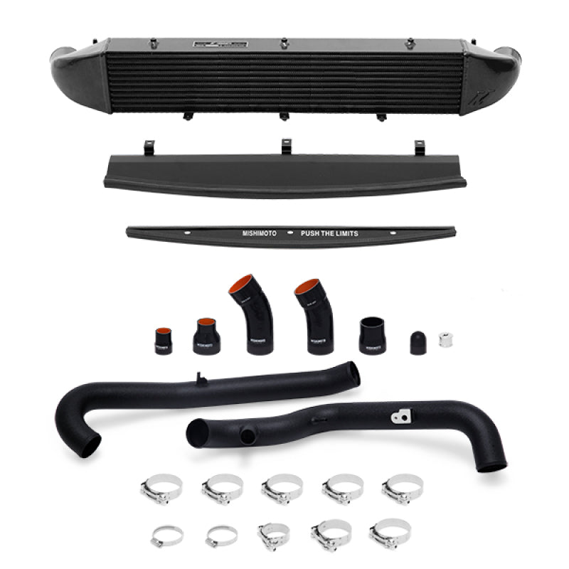 Mishimoto 2014-2016 Ford Fiesta ST 1.6L Front Mount Intercooler (Black) Kit w/ Pipes (Black) - DTX Performance