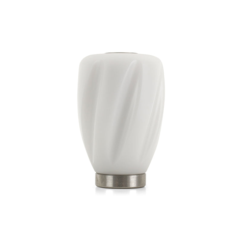 Mishimoto Steel Core Twist Shift Knob White Delrin - DTX Performance