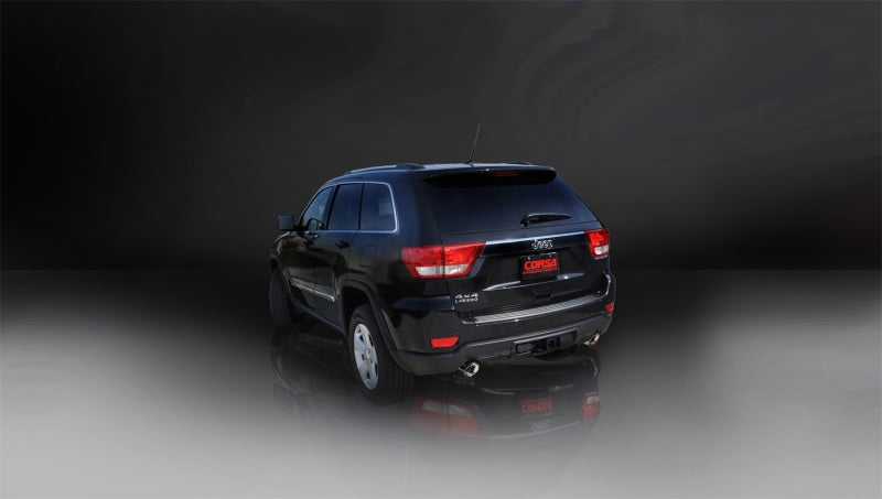 Corsa 15-16 Jeep Grand Cherokee Polished 2.5in Dual Rear Exit Cat-Back Exhaust - DTX Performance