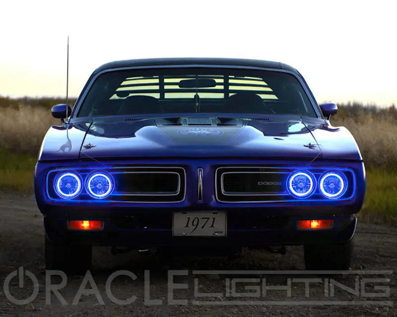 Oracle Pre-Installed Lights 5.75 IN. Sealed Beam - Blue Halo - DTX Performance