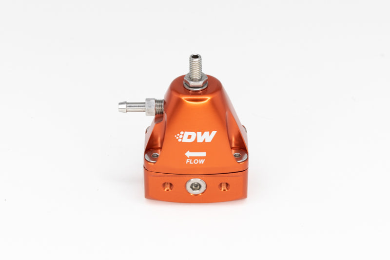 DeatschWerks DWR1000iL In-Line Adjustable Fuel Pressure Regulator - Orange - DTX Performance