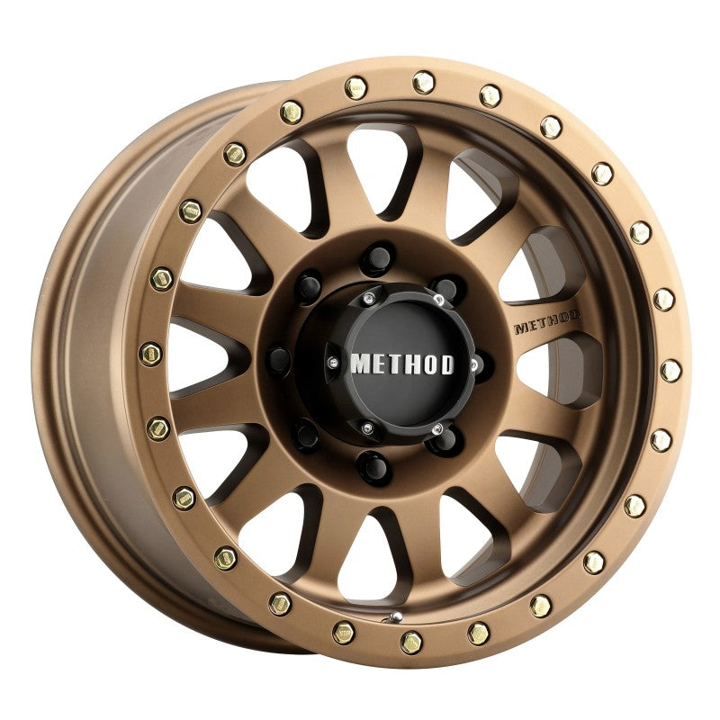 Method MR304 Double Standard 17x8.5 0mm Offset 8x6.5 130.81mm CB Method Bronze Wheel - DTX Performance