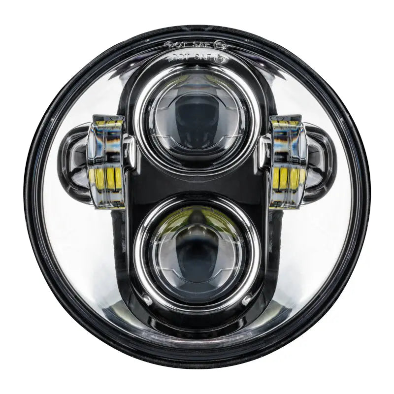 Oracle 5.75in 40W Replacement LED Headlight - Chrome - DTX Performance