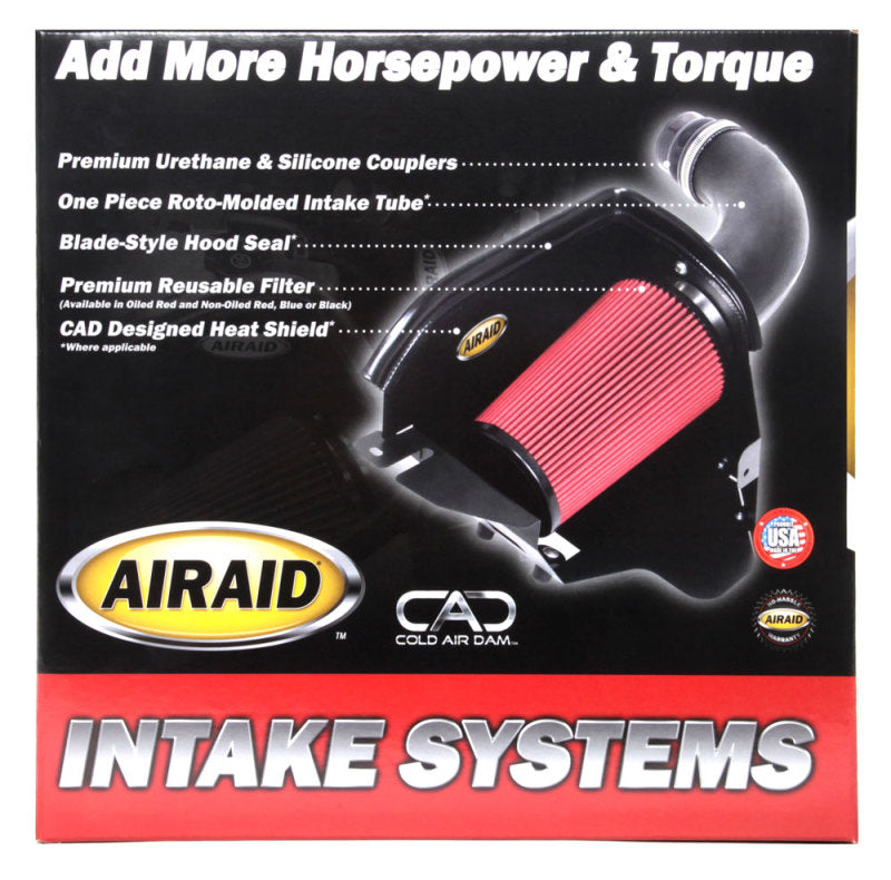 Airaid 06-10 Dodge Charger / 08 Magnum SRT8 6.1L Hemi CAD Intake System w/ Tube (Dry / Red Media) - DTX Performance