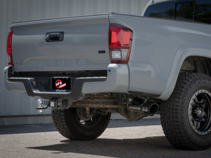 aFe 16-22 Toyota Tacoma Apollo GT Series 2.5in. - 3in. 409 SS Cat-Back Exhaust w/ Polished Tip - DTX Performance