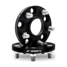 Load image into Gallery viewer, Mishimoto 5x114.3 20mm 56.1 Bore M12 Wheel Spacers - Black - DTX Performance