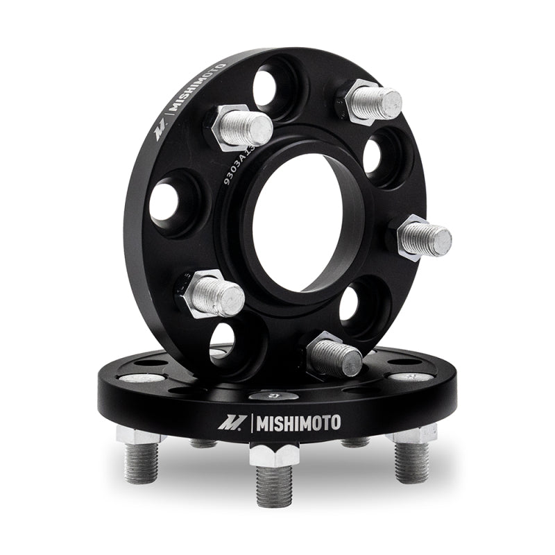 Mishimoto Wheel Spacers - 5x112 - 57.1 - 15 - M14 - Black - DTX Performance