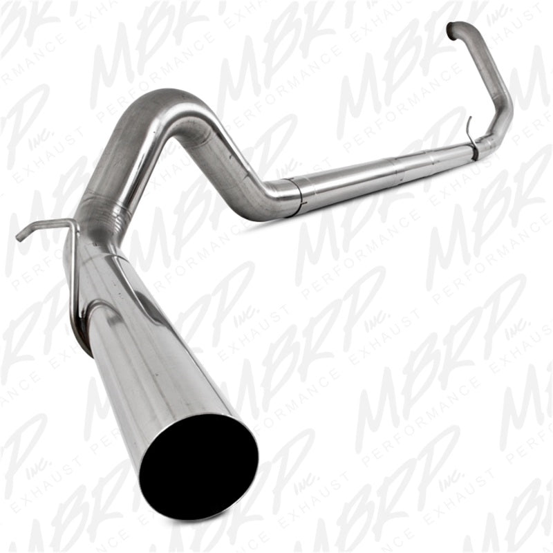 MBRP 1999-2003 Ford F-250/350 7.3L 4in Turbo Back Single No Muffler T409 SLM Series Exhaust System - DTX Performance