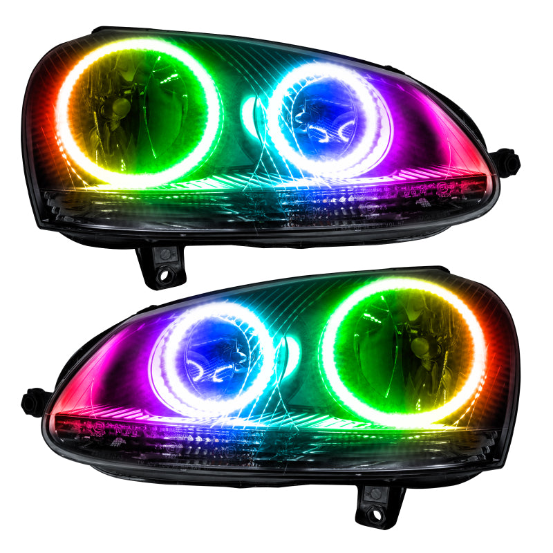 Oracle 06-10 Volkswagen Jetta SMD HL - Chrome - ColorSHIFT w/ Simple Controller - DTX Performance