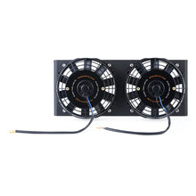 Load image into Gallery viewer, Mishimoto Universal 17in. Heavy-Duty Oil Cooler Fan Shroud - Micro Wrinkle Black - DTX Performance