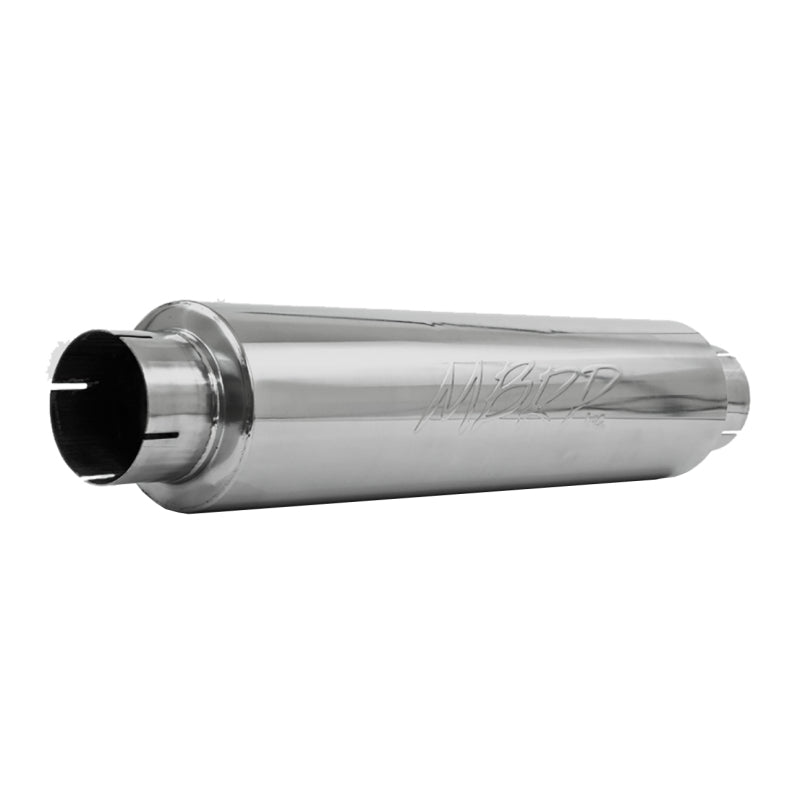 MBRP Universal Quiet Tone Muffler 4in Inlet/Outlet 24in Body 6in Dia 30in Overall T409 - DTX Performance