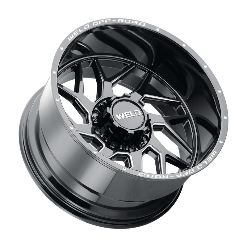 Weld Off-Road W117 22X10 Fulcrum 8X170 ET-18 BS4.75 Gloss Black MIL 125.1 - DTX Performance