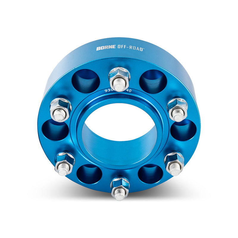 Mishimoto Borne Off-Road Wheel Spacers - 6x139.7 - 93.1 - 35mm - M12 - Blue - DTX Performance