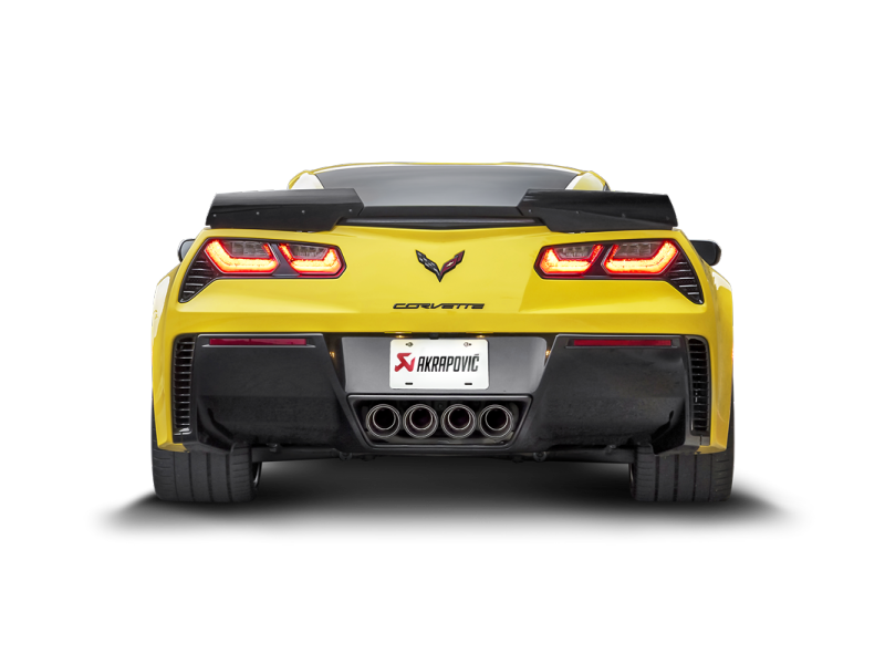 Akrapovic 14-19 Chevrolet Corvette Stingray (Excl Grand Sport) Slip-On Line (Titanium) w/Carbon Tips - DTX Performance