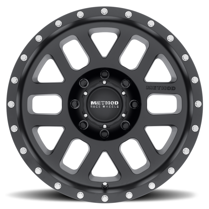 Method MR306 Mesh 18x9 -12mm Offset 8x6.5 130.81mm CB Matte Black Wheel - DTX Performance