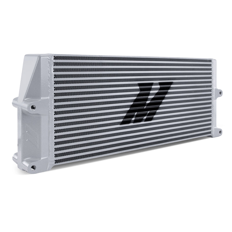 Mishimoto Heavy-Duty Oil Cooler - 17in. Same-Side Outlets - Silver - DTX Performance