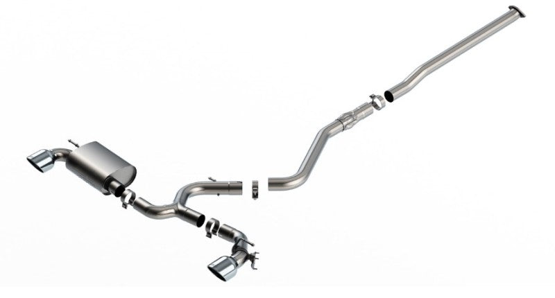 Borla 22-23 Hyundai Kona N 2.0L 4 CYL. Turbo AT/MT ATAK Catback Exhaust Bright Chrome - DTX Performance