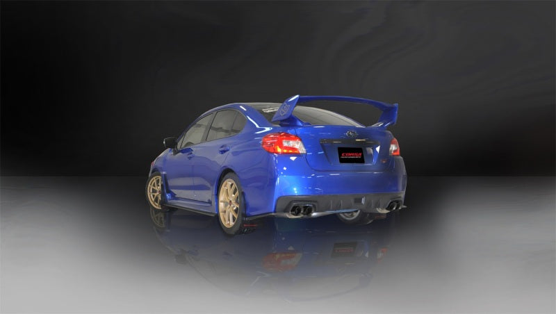 Corsa 2015 Subaru WRX Cat Back Exhaust, Black Quad 3.5in Tips *Sport* - DTX Performance