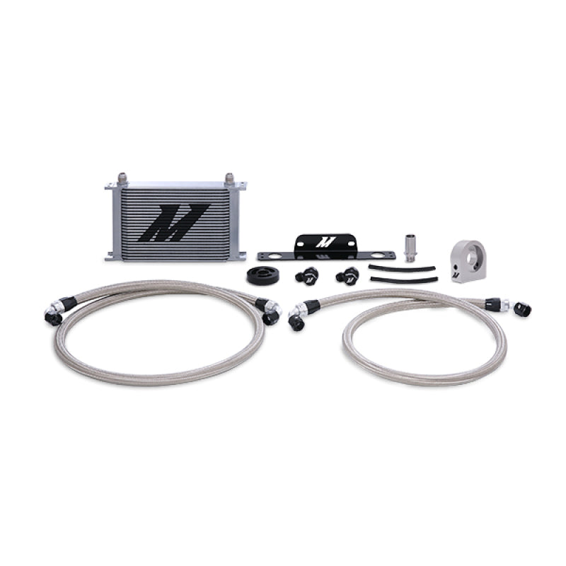 Mishimoto 10-15 Chevrolet Camaro SS Oil Cooler Kit (Non-Thermostatic) - Silver - DTX Performance