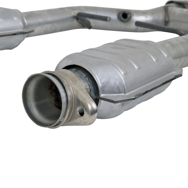 BBK 96-04 Mustang 4.6 GT / Cobra Short Mid H Pipe w Catalytic Converters 2-1/2 For Long Tube Headers - DTX Performance