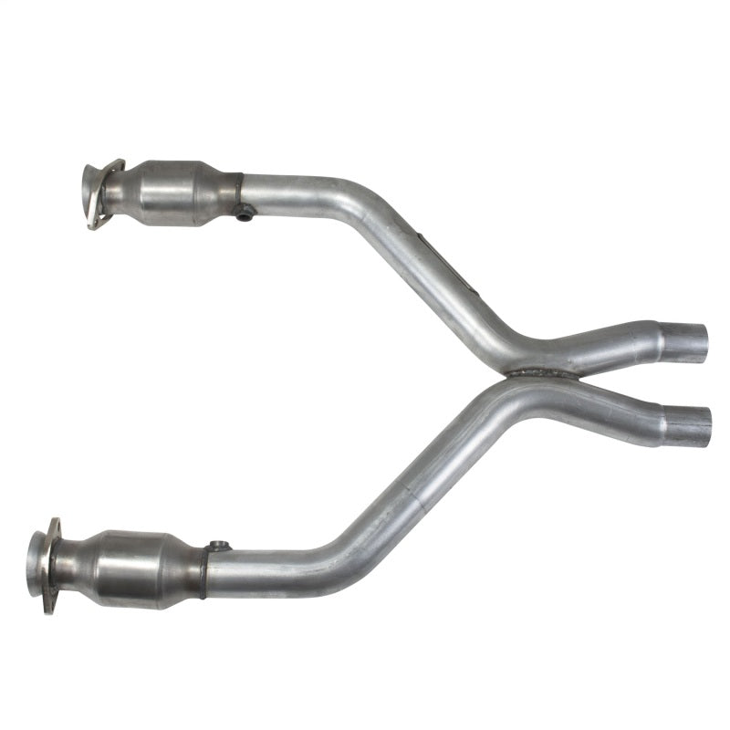 BBK 11-14 Mustang 3.7 V6 Short Mid X Pipe With Catalytic Converters 2-1/2 For BBK Long Tube Headers - DTX Performance