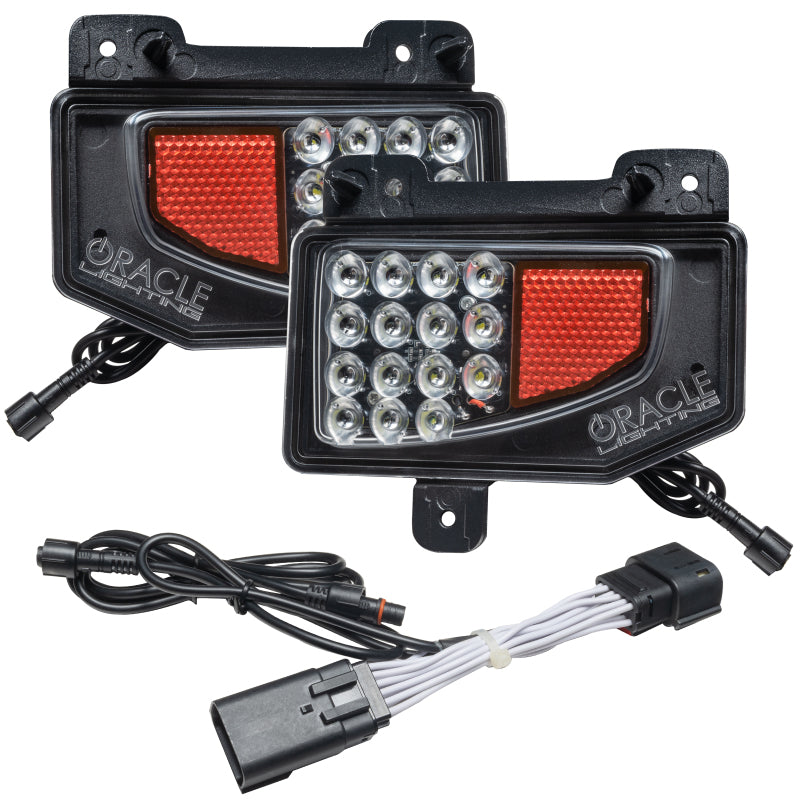 Oracle Rear Bumper LED Reverse Lights for Jeep Gladiator JT w/ Plug & Play Harness - 6000K - DTX Performance