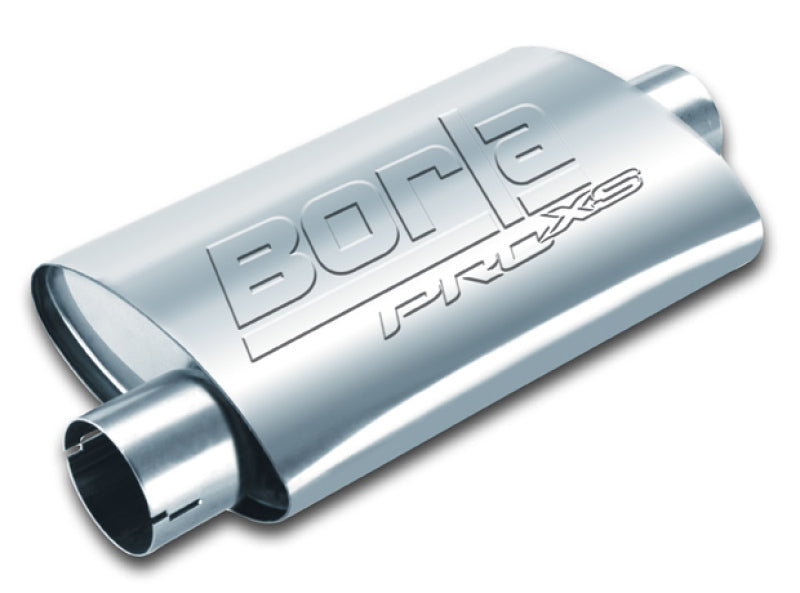 Borla Universal Center/Offset Oval 2.5in In/Out 14in x  4.25in x 1.88in PRO-XS Muffler - DTX Performance