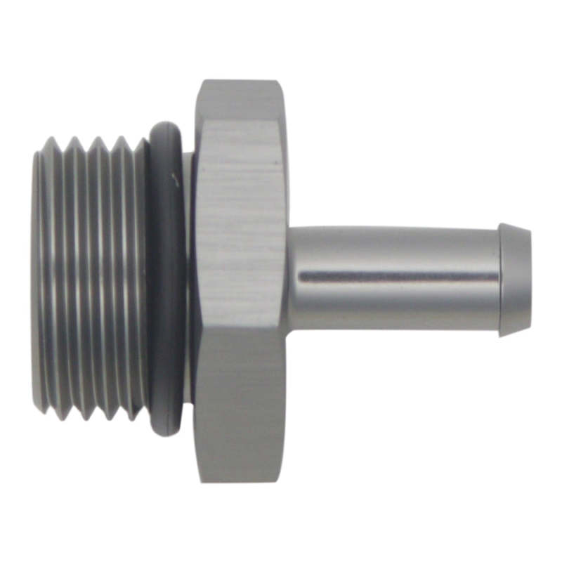 DeatschWerks 10AN ORB Male to 5/16in Male Barb Fitting - Anodized DW Titanium - DTX Performance