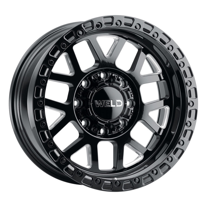 Weld Off-Road W105 20X12 Cinch 8X165.1 ET-44 BS4.75 Gloss Black MIL / Gloss Black 125.1 - DTX Performance