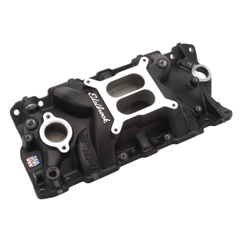 Edelbrock Manifold SBC Performer Eps Intake Black - DTX Performance