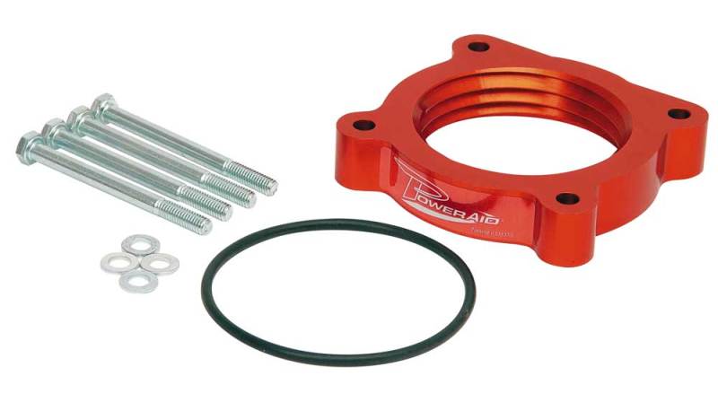 Airaid 04-13 Nissan Titan / Armada 5.6L 04-10 Infiniti QX-56 5.6L PowerAid TB Spacer- Black - DTX Performance