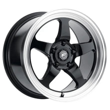 Load image into Gallery viewer, Forgestar D5 Drag 18x5.0 / 5x115 BP / ET-37 / 1.5in BS Gloss Black Wheel - DTX Performance