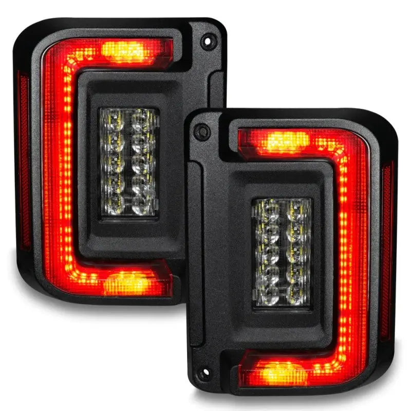 Oracle 07-17 Jeep Wrangler JK Flush Mount LED Tail Lights - Tinted - DTX Performance