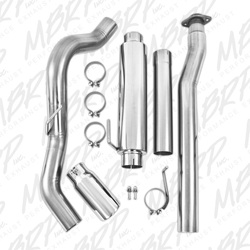 MBRP 11-13 Ford F-150 3.5L V6 EcoBoost 4in Cat Back Single Side T409 Exhaust System - DTX Performance