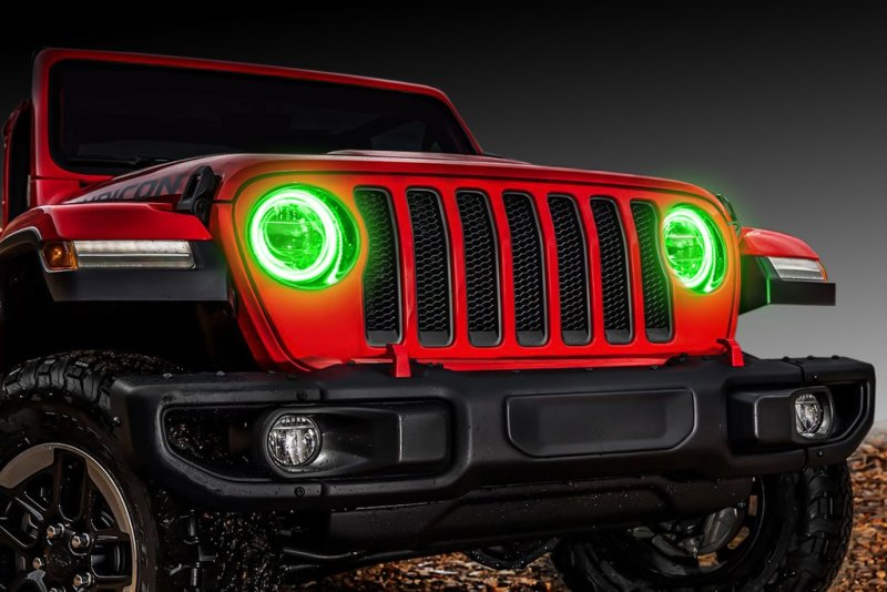 ORACLE Lighting Jeep Wrangler JL/Gladiator JT LED Surface Mount Headlight Halo Kit - DTX Performance