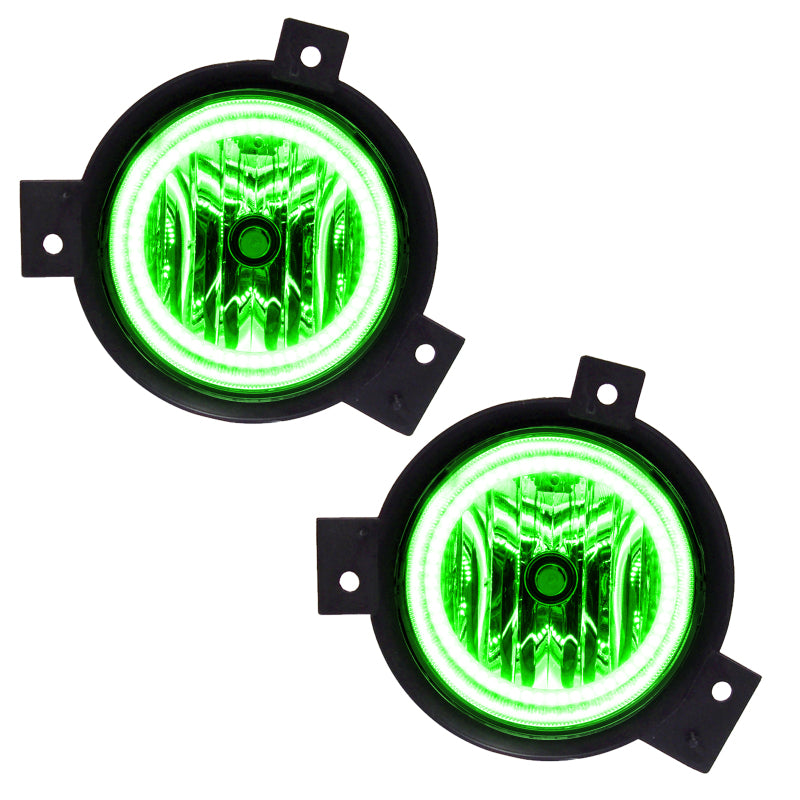 Oracle Lighting 01-03 Ford Ranger Pre-Assembled LED Halo Fog Lights -Green - DTX Performance