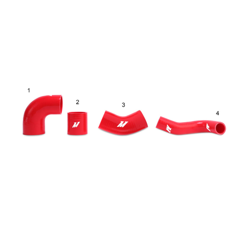 Mishimoto Mitsubishi Lancer Evolution 7/8/9 Red Upper Intercooler Pipe Kit - DTX Performance