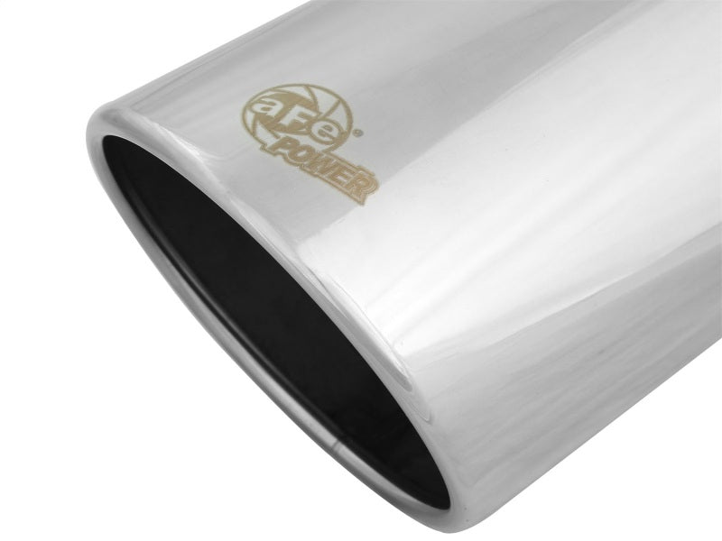 aFe Universal Bolt On Exhaust Tip Polished 5in Inlet x 6in Outlet x 12in Long - DTX Performance