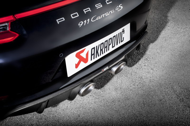 Akrapovic 16-17 Porsche 911 Carrera S/4/4S/GTS (991.2) Slip-On Line (Titanium) w/ Titanium Tips - DTX Performance