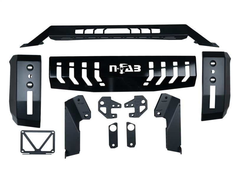 N-Fab HVM Bull Bar 19-23 GMC 1500 - Tex. Black - DTX Performance