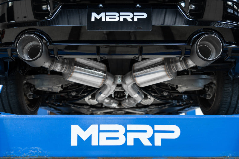 MBRP 23-24 Nissan Z 3.0L Armor Pro T304 Stainless Steel 3in Cat-Back Dual Rear Exit w/ 5in OD CF Tip - DTX Performance