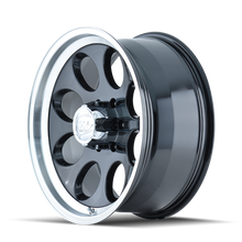 Load image into Gallery viewer, ION Type 171 17x9 / 8x165.1 BP / 0mm Offset / 130.8mm Hub Black/Machined Wheel - DTX Performance