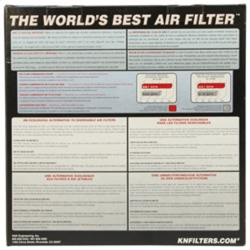 K&N Universal Clamp-On Air Filter 6in FLG / 7-1/2in B / 4-1/2in T / 5in H - DTX Performance