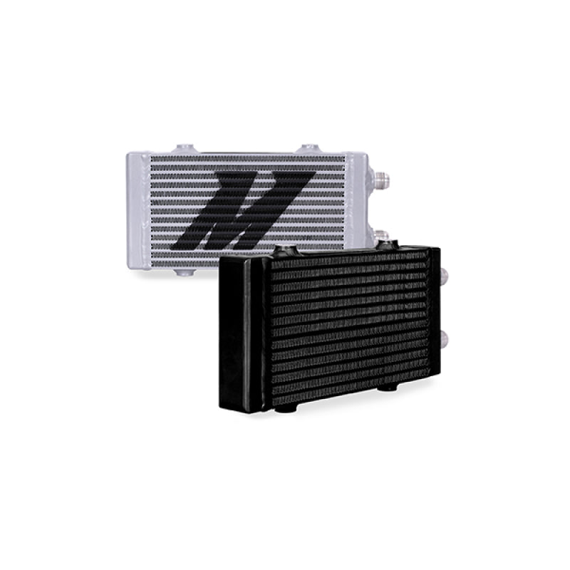 Mishimoto Universal Small Bar and Plate Dual Pass Black Oil Cooler - DTX Performance