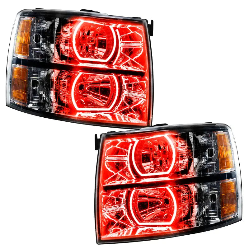 Oracle 07-13 Chevrolet Silverado SMD HL - Black - Square - ColorSHIFT w/ BC1 Controller - DTX Performance