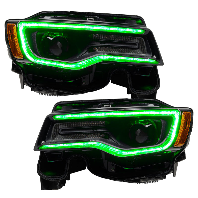 Oracle 14-21 Jeep Grand Cherokee Dynamic Headlight DRL Upgrade Kit - ColorSHIFT - Dynamic - DTX Performance