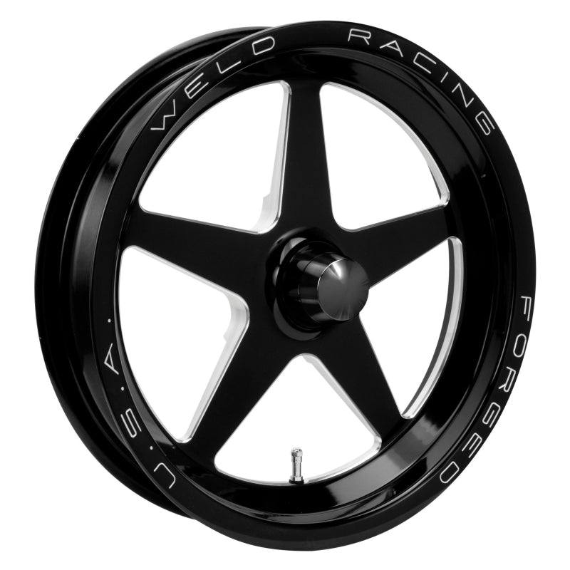 Weld Alumastar 1-Piece 15x3.5 / Strange Spindle MT / 1.75in. BS Black Wheel - Non-Beadlock - DTX Performance